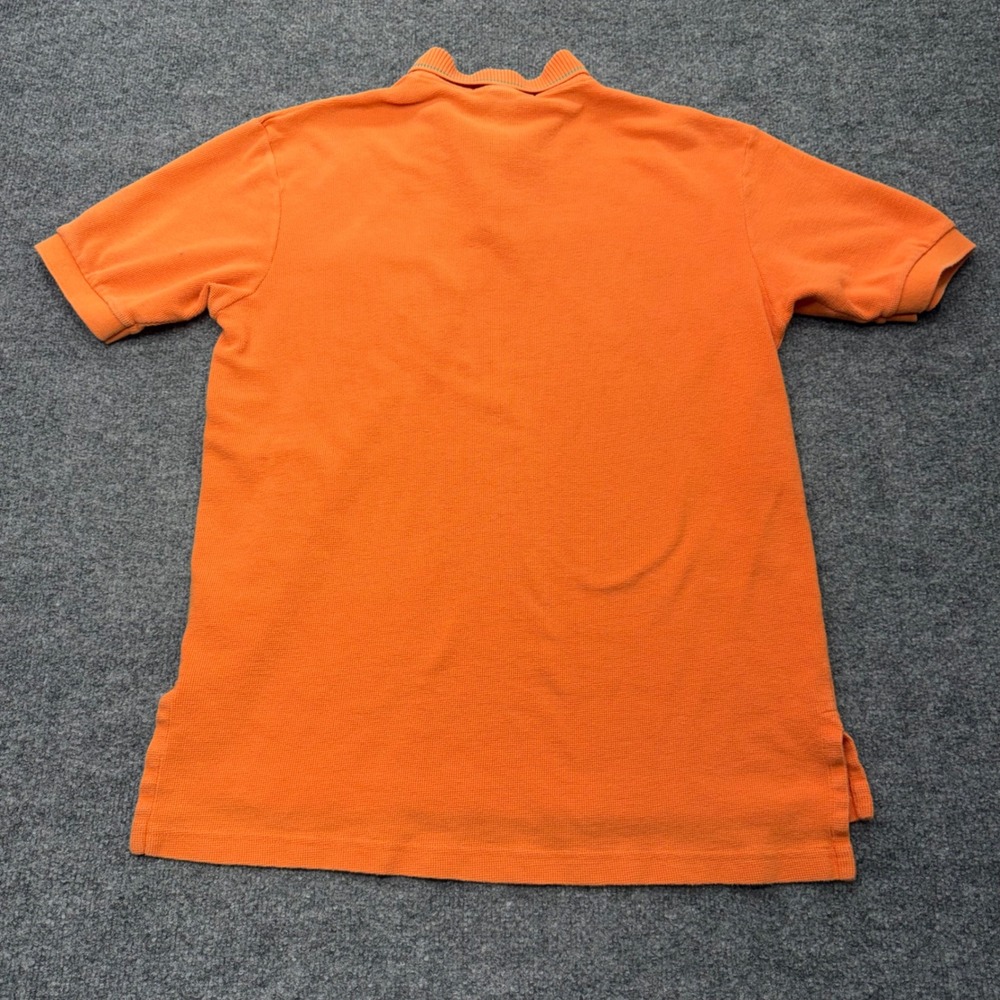 Polo Sport Ralph Lauren Mens Orange Waffle Knit Pocket Polo Shirt Size M - Picture 6 of 7